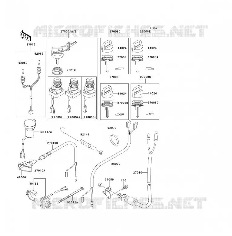 SWITCH Kawasaki QUAD 300 2000 KVF300 4X4  KVF300-A2