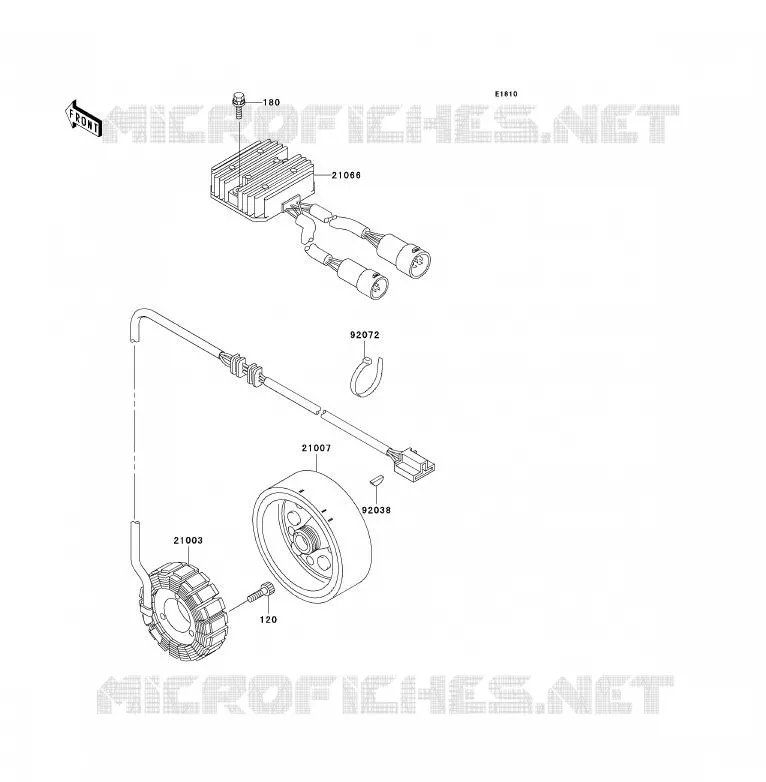 GENERATOR Kawasaki QUAD 300 2000 KVF300 4X4  KVF300-A2