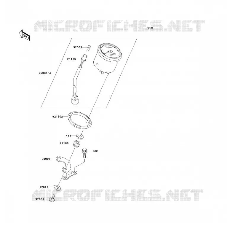METERS Kawasaki QUAD 300 2000 KVF300  KVF300-B2