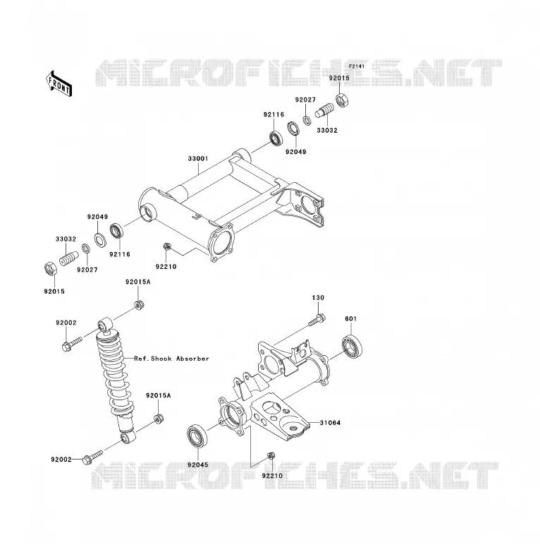 SWINGARM Kawasaki QUAD 300 2000 KVF300  KVF300-B2