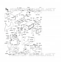 BATTERY BRACKET  300 kawasaki-motorfietsen 2000 KVF300 E_05