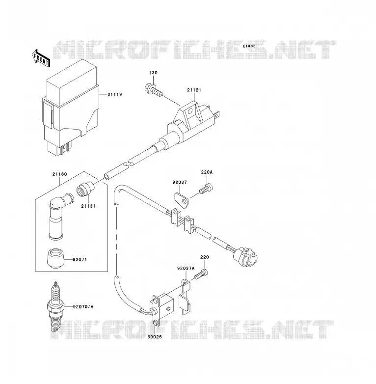 IGNITION SYSTEM Kawasaki QUAD 300 2001 KVF300  KVF300-B3