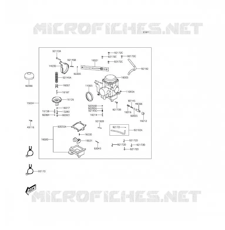 CARBURETOR Kawasaki QUAD 300 2014 BRUTE FORCE 300  KVF300CEF