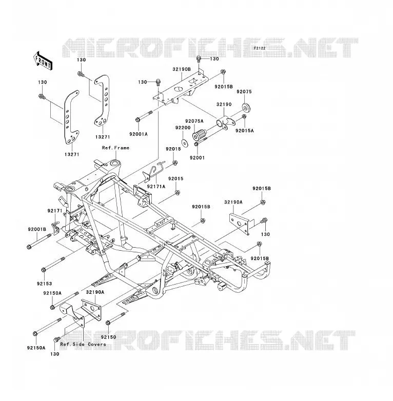 ENGINE MOUNT Kawasaki QUAD 360 2003 KVF360 4X4  KVF360-A1