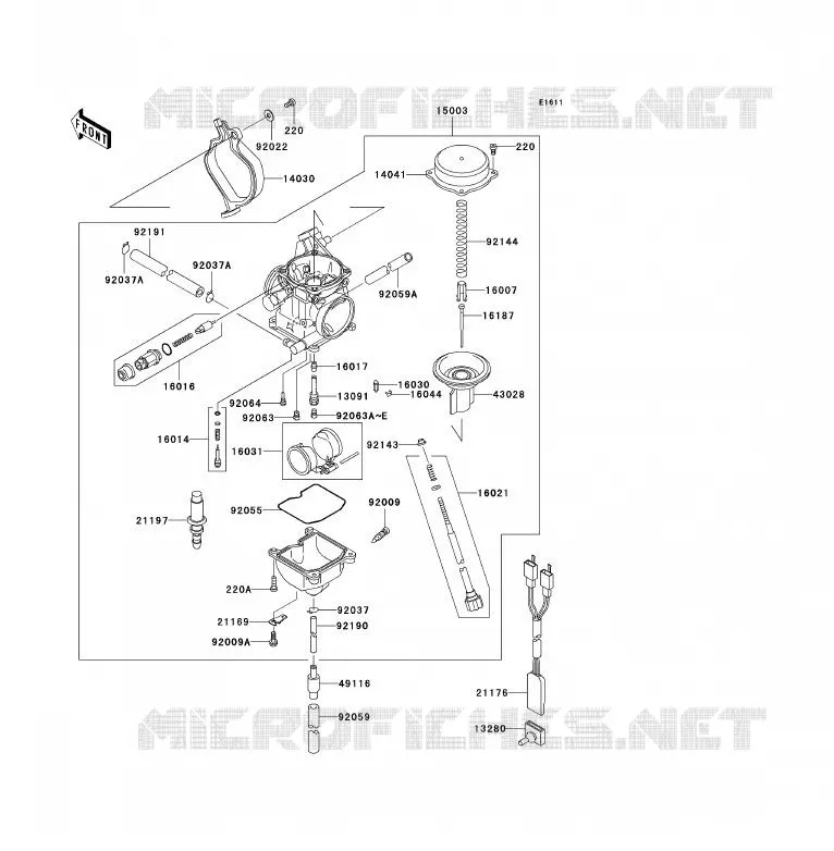 CARBURETOR Kawasaki QUAD 360 2004 KVF360 4X4  KVF360-A2