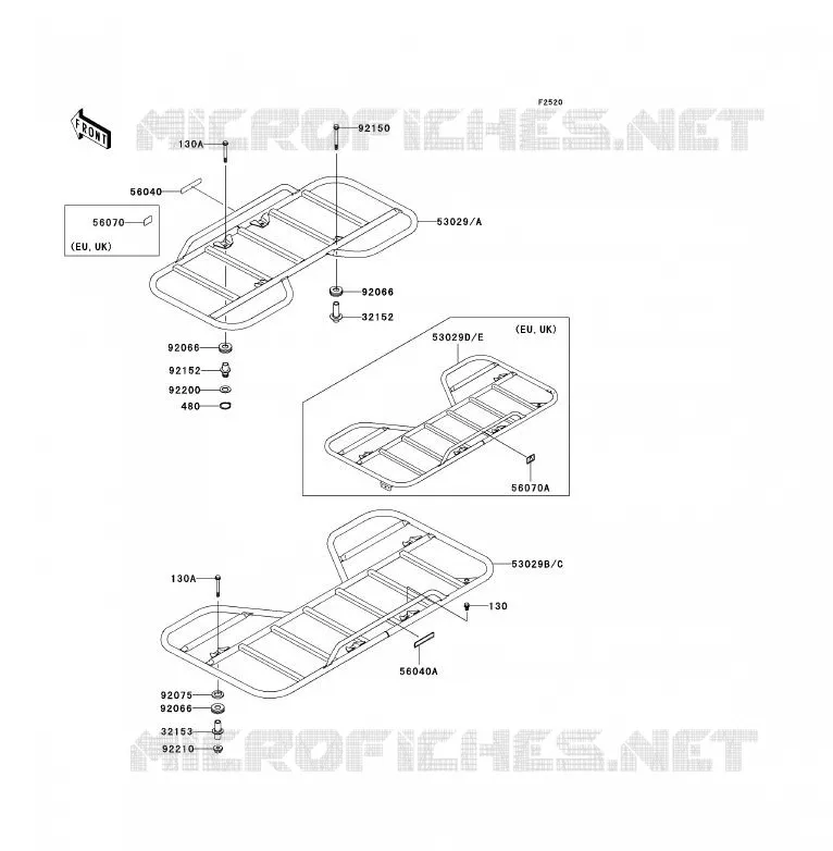 LUGGAGE (S) Kawasaki QUAD 360 2005 KVF360 4X4  KVF360-A3
