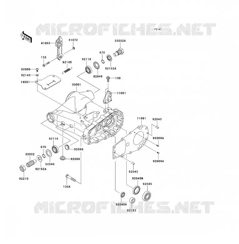SWINGARM Kawasaki QUAD 360 2008 KVF360 4X4  KVF360A8F