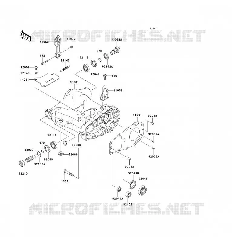 SWINGARM Kawasaki QUAD 360 2008 KVF360 4X4  KVF360A8F