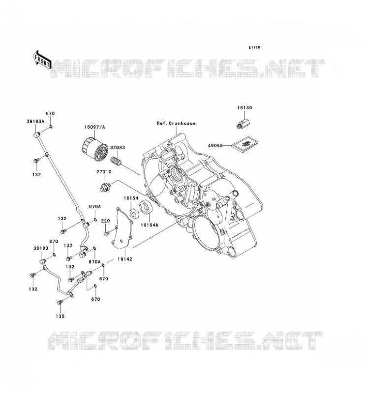 OIL PUMP Kawasaki QUAD 360 2009 KVF360 4X4  KVF360A9F