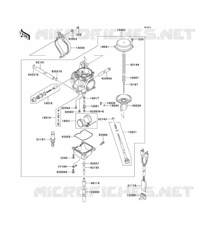 CARBURETOR Kawasaki QUAD 360 2013 KVF360 4X4  KVF360ADF