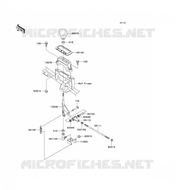 CONTROL Kawasaki QUAD 360 2003 KVF360  KVF360-B1