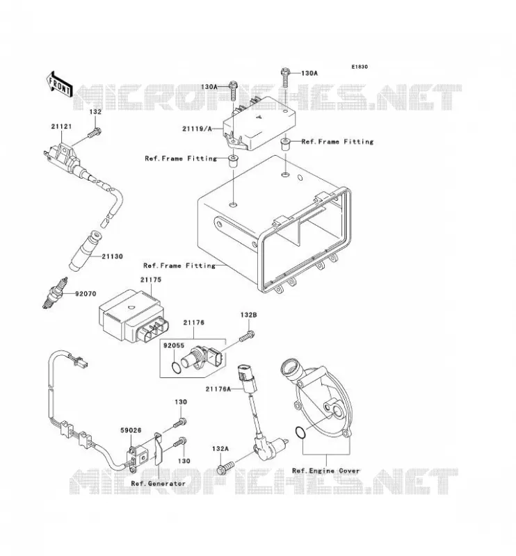 IGNITION SYSTEM Kawasaki QUAD 360 2003 KVF360  KVF360-B1