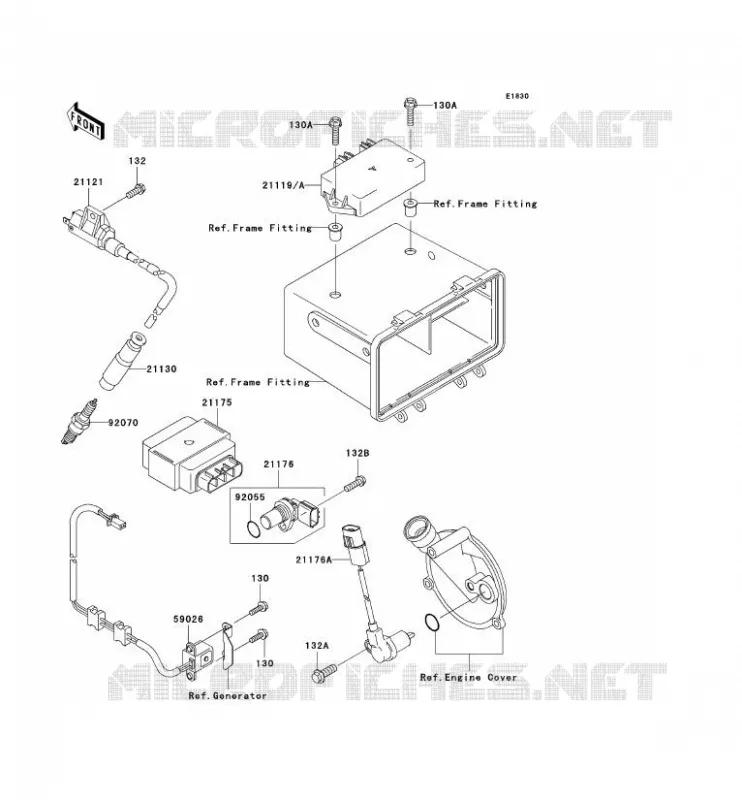 IGNITION SYSTEM Kawasaki QUAD 360 2003 KVF360  KVF360-B1