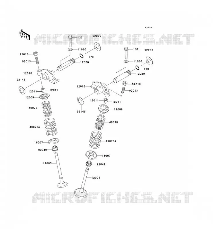 VALVE Kawasaki QUAD 360 2004 KVF360  KVF360-B2