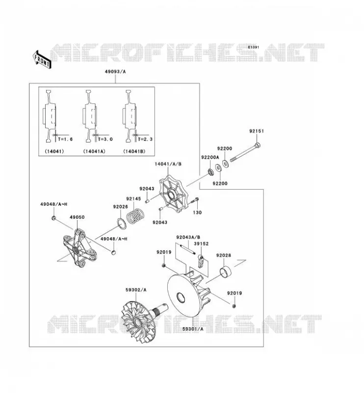 DRIVE CONVERTER Kawasaki QUAD 360 2005 KVF360  KVF360-B3