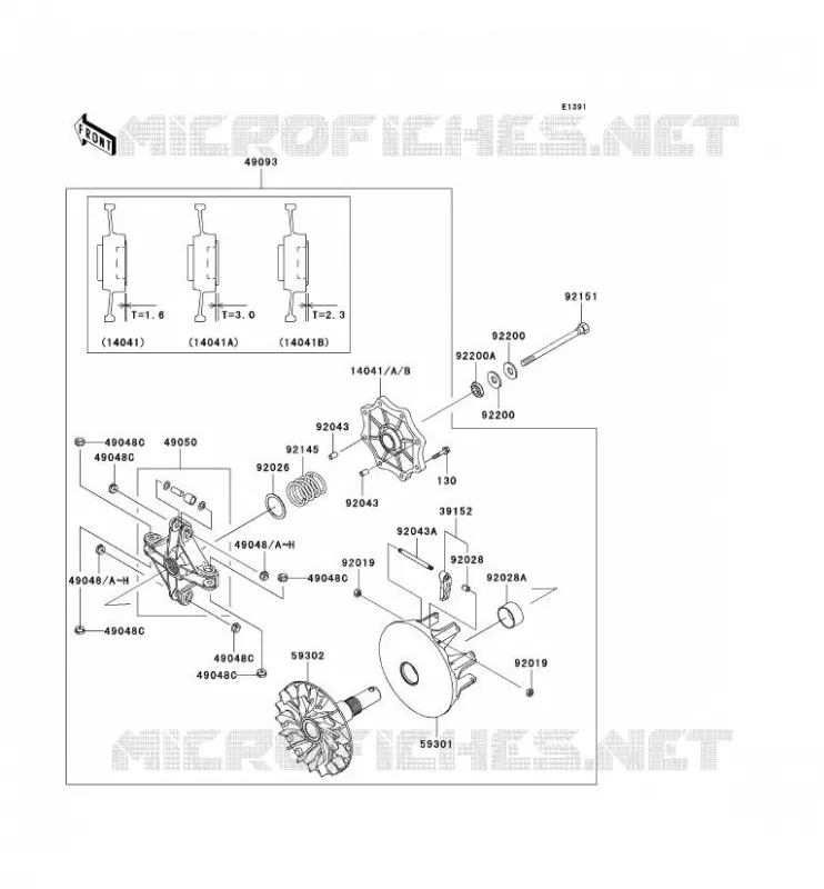 DRIVE CONVERTER Kawasaki QUAD 360 2006 KVF360  KVF360B6F