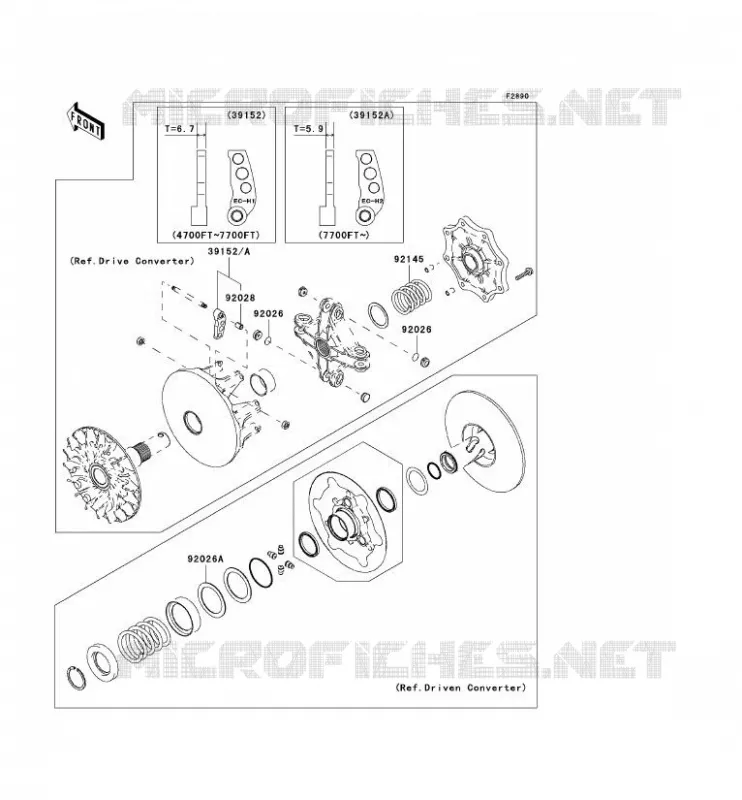 OPTION PARTS(CONVERTISSEUR) Kawasaki QUAD 360 2007 KVF360  KVF360B7F