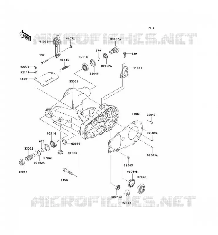 SWINGARM Kawasaki QUAD 360 2008 KVF360  KVF360B8F