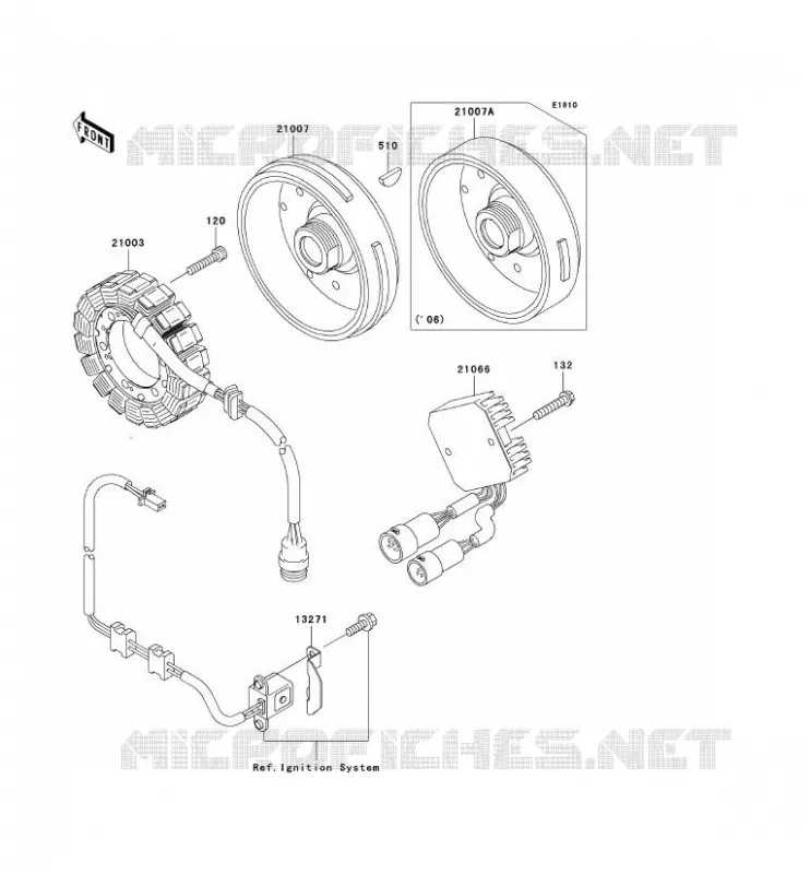 GENERATOR Kawasaki QUAD 360 2006 KVF360 4X4  KVF360C6F