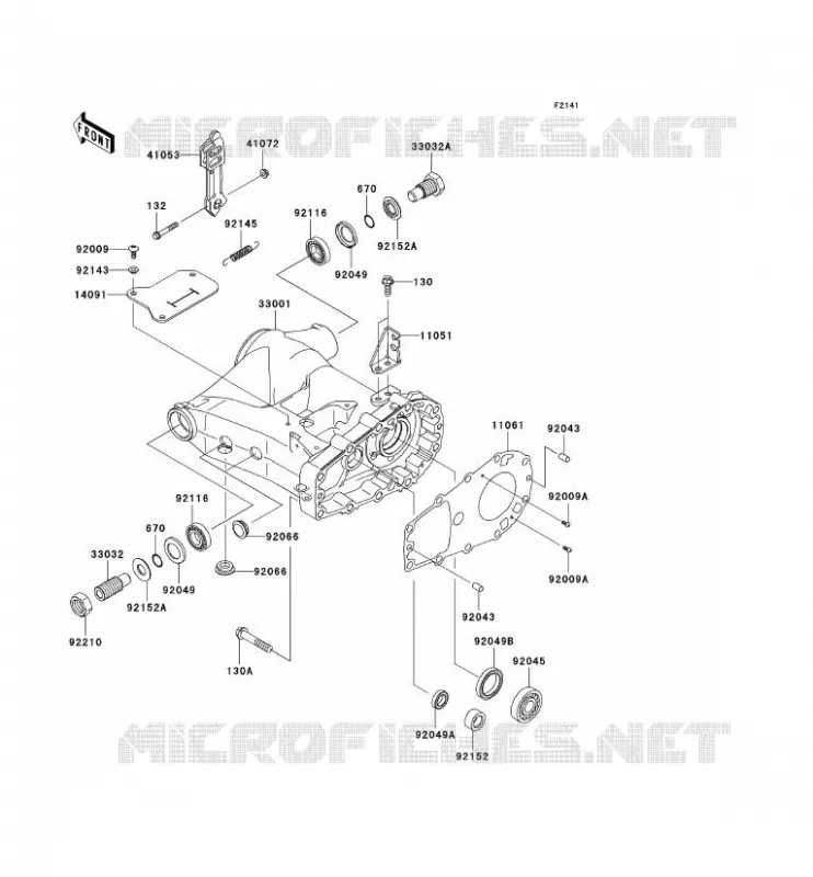 SWINGARM Kawasaki QUAD 360 2009 KVF360 4X4  KVF360C9F