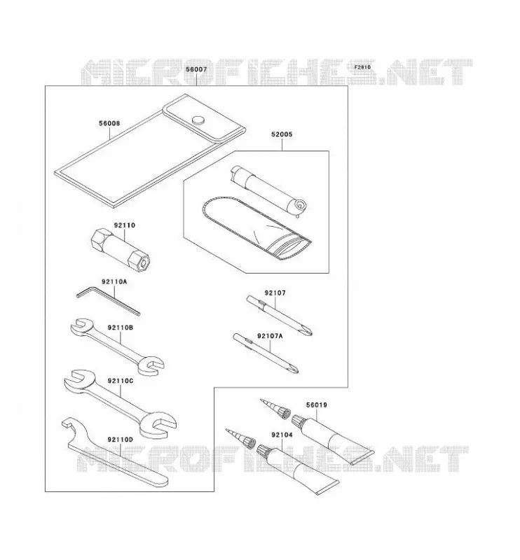TOOL Kawasaki QUAD 360 2011 KVF360 4X4  KVF360CBF