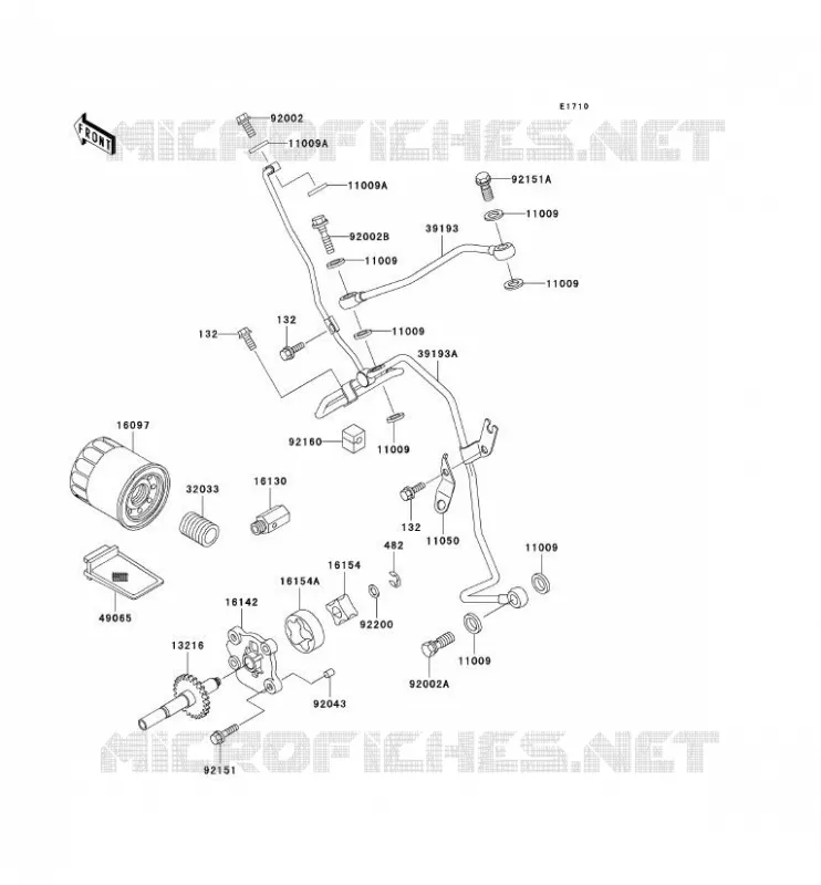 OIL PUMP Kawasaki QUAD 400 1999 KVF400 4X4  KVF400-C1