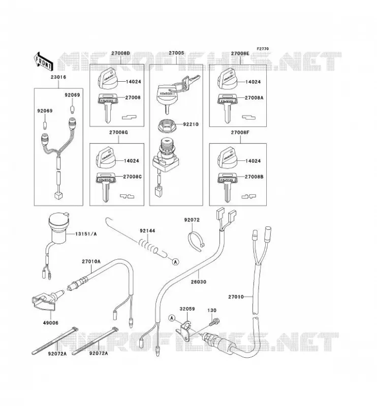 SWITCH Kawasaki QUAD 400 1999 KVF400 4X4  KVF400-C1
