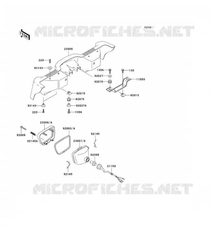 LENS(S) Kawasaki QUAD 400 2002 KVF400 4X4  KVF400-C4