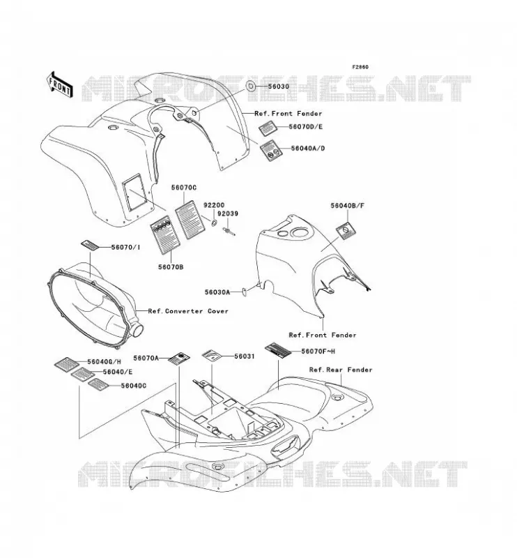 LABELS Kawasaki QUAD 400 2002 KVF400 4X4  KVF400-C4