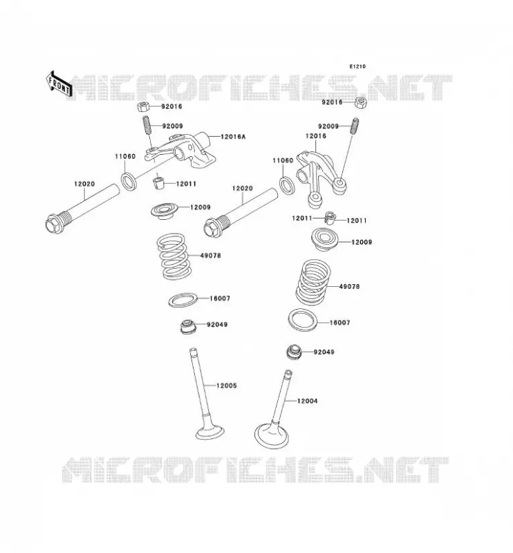 VALVE Kawasaki QUAD 400 2002 KVF400 4X4  KVF400-C4