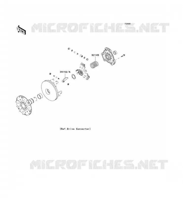 OPTION PARTS(CONVERTISSEUR) Kawasaki QUAD 400 2000 KVF400  KVF400-D2