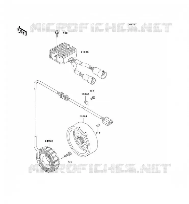 GENERATOR Kawasaki QUAD 400 2001 KVF400  KVF400-D3