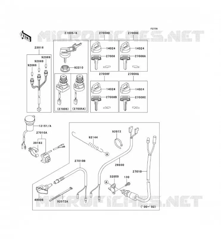 SWITCH Kawasaki QUAD 400 2001 KVF400  KVF400-D3