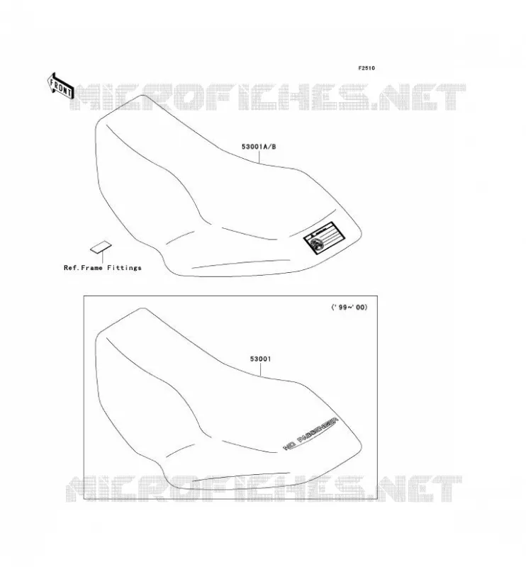 SEAT Kawasaki QUAD 400 2001 KVF400  KVF400-D3