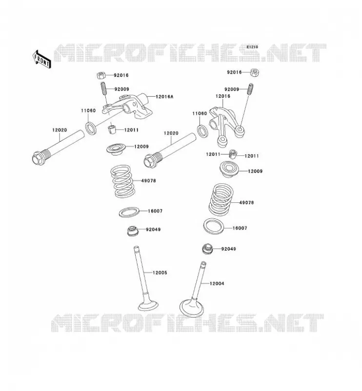 VALVE Kawasaki QUAD 400 2001 KVF400  KVF400-D3