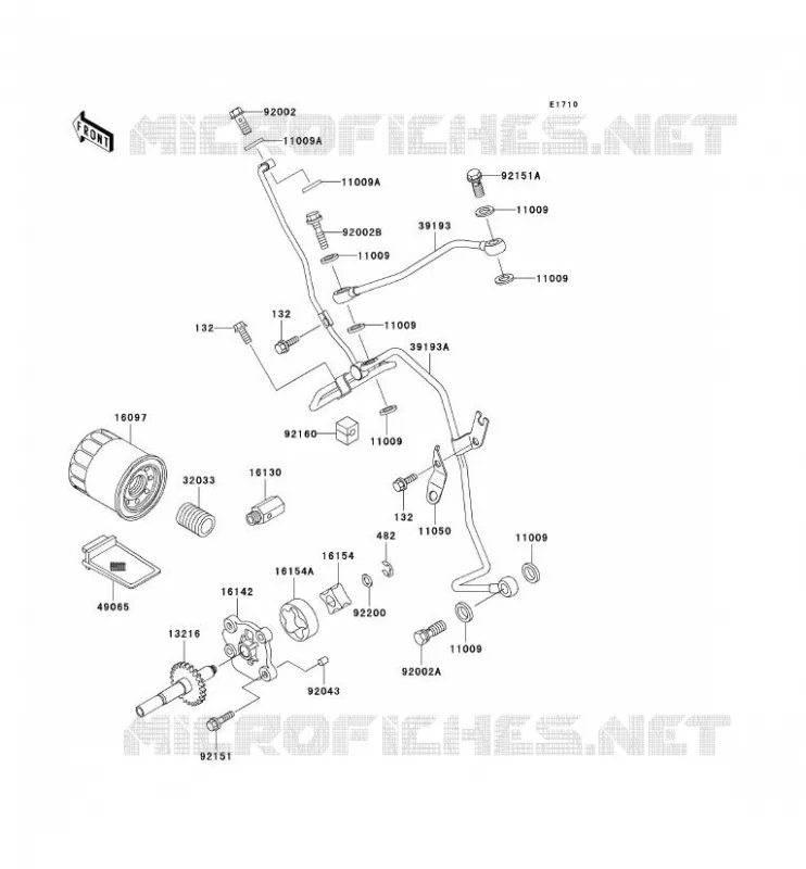 OIL PUMP Kawasaki QUAD 400 2002 KVF400  KVF400-D4