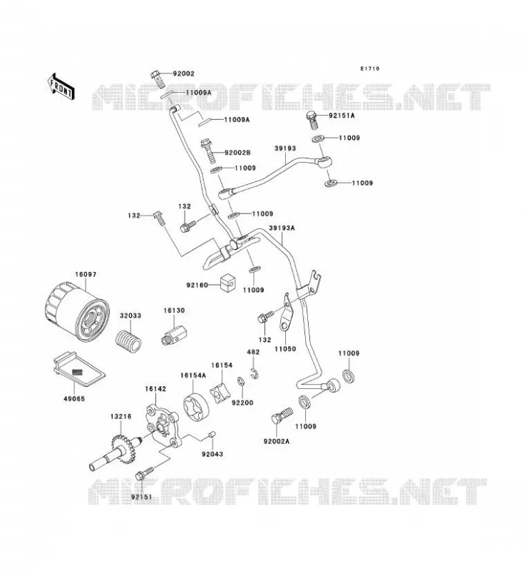 OIL PUMP Kawasaki QUAD 400 2002 KVF400  KVF400-D4