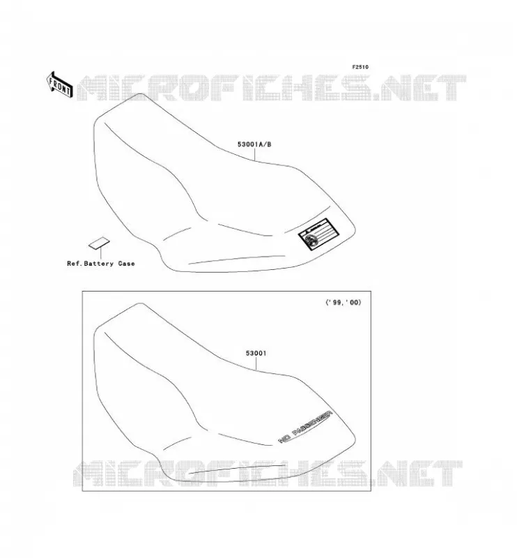 SEAT Kawasaki QUAD 400 2002 KVF400  KVF400-D4