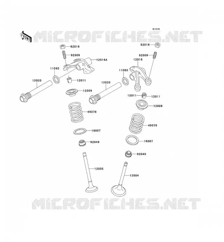 VALVE Kawasaki QUAD 400 2002 KVF400  KVF400-D4