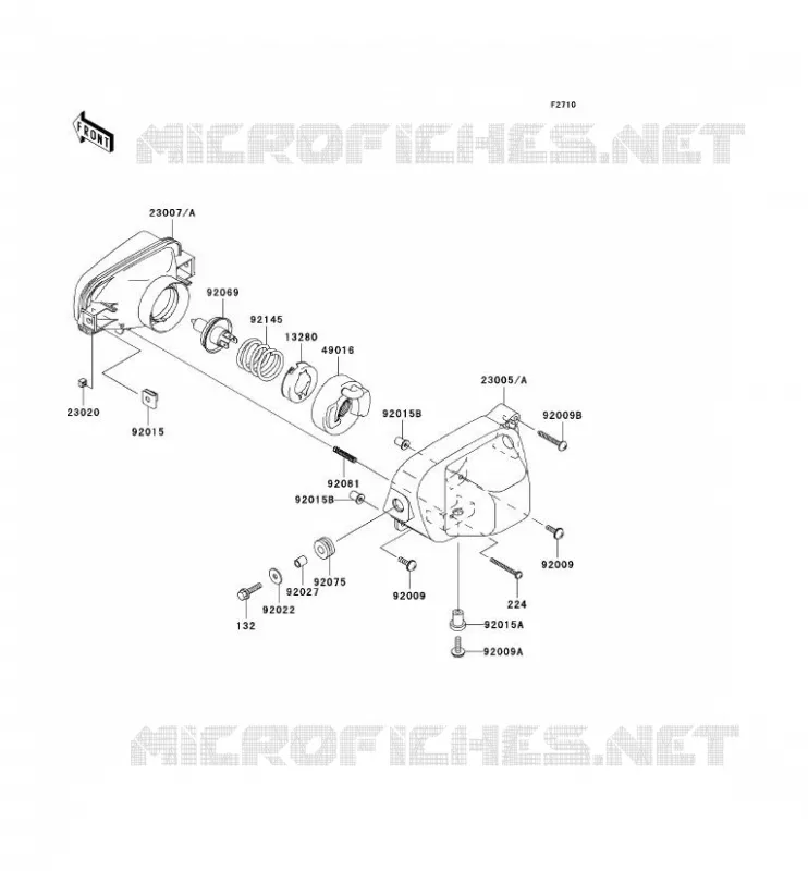 LENS(S) Kawasaki QUAD 650 2002 KVF650  KVF650-A1