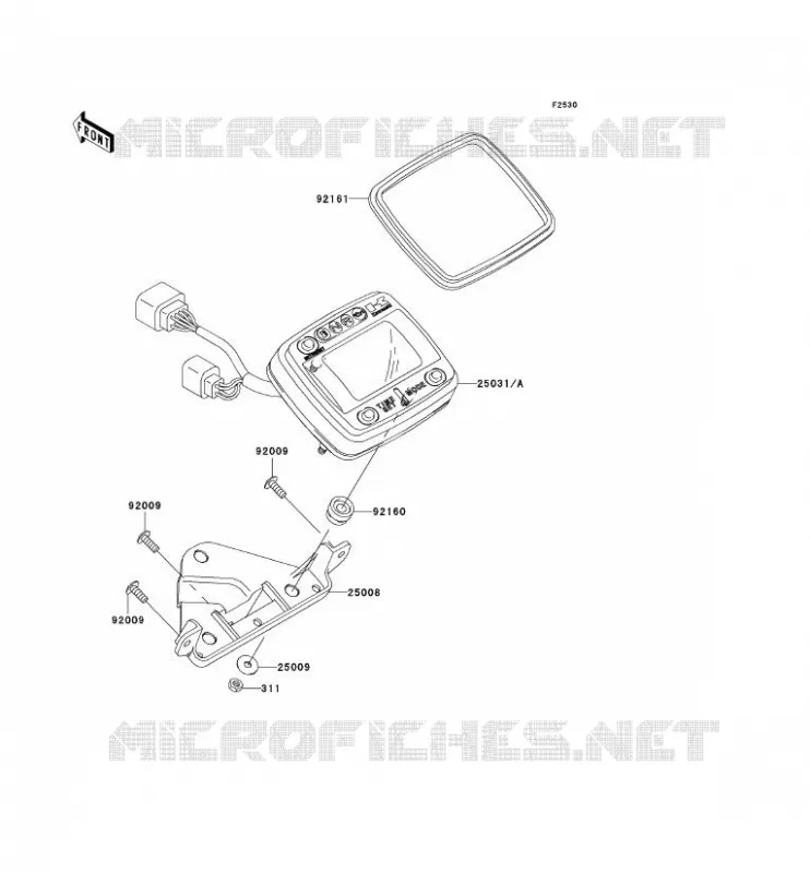 METERS Kawasaki QUAD 650 2002 KVF650  KVF650-A1