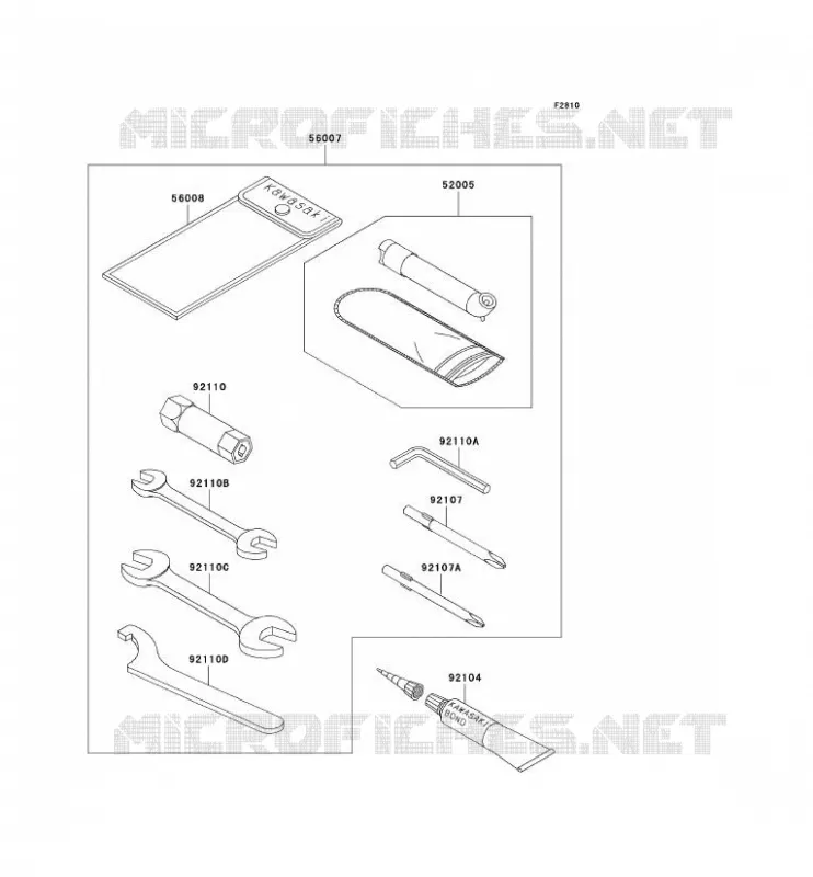 TOOL Kawasaki QUAD 650 2003 KVF650 4X4  KVF650-A2