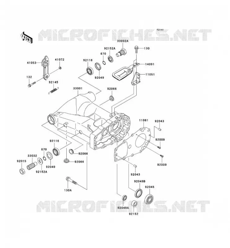 SWINGARM Kawasaki QUAD 650 2002 KVF650  KVF650-B1