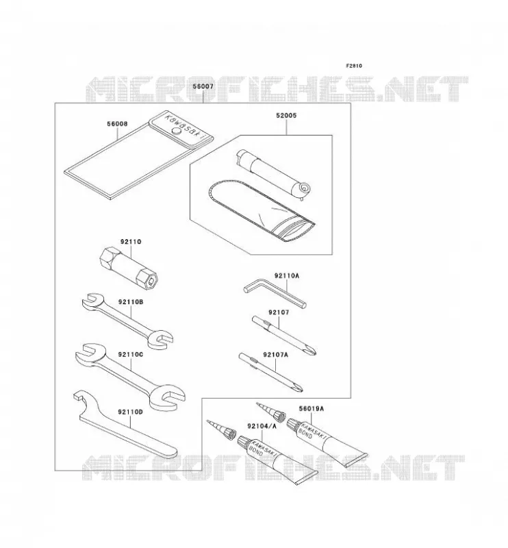 TOOL Kawasaki QUAD 650 2005 KVF650 4X4  KVF650-D1