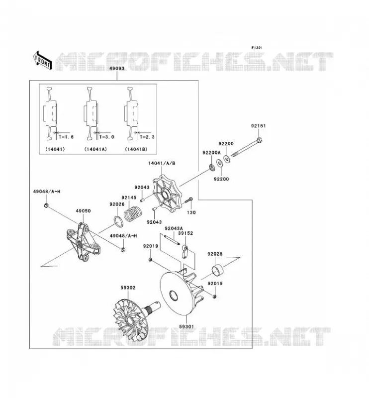 DRIVE CONVERTER Kawasaki QUAD 650 2005 KVF650 4X4  KVF650-D1