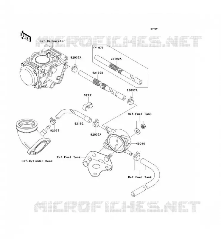 FUEL PUMP Kawasaki QUAD 650 2006 KVF650 4X4  KVF650D6F
