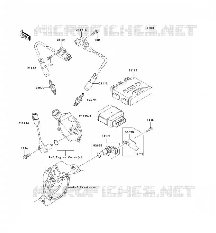 IGNITION SYSTEM Kawasaki QUAD 650 2006 KVF650 4X4  KVF650D6F