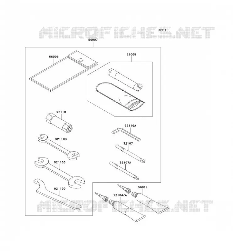 TOOL Kawasaki QUAD 650 2008 KVF650 4X4  KVF650D8F