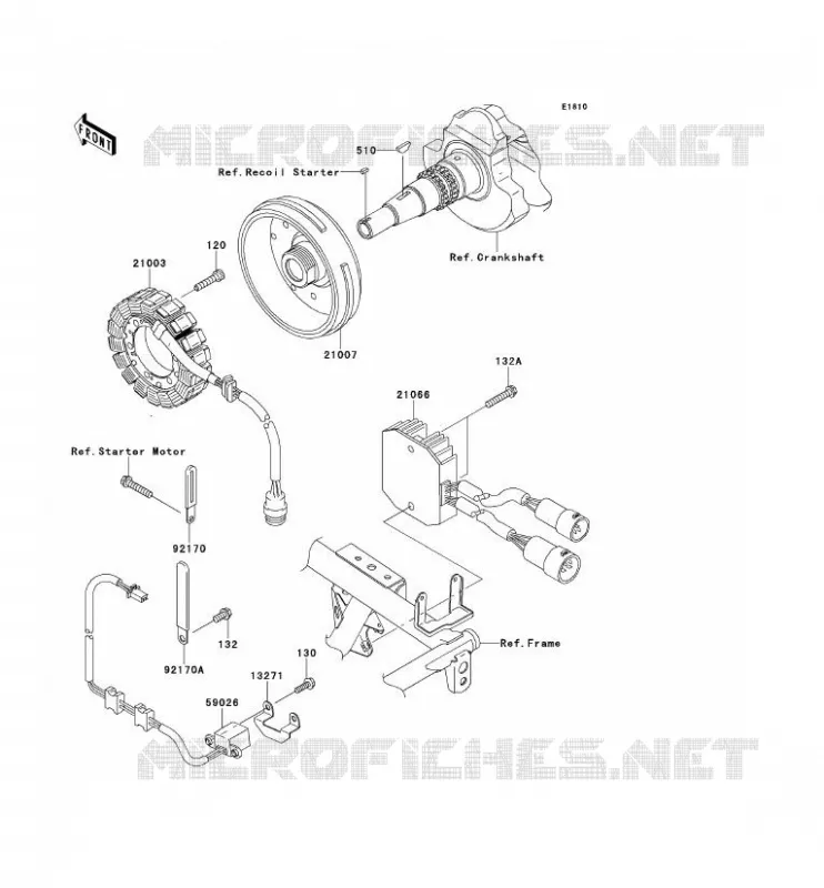 GENERATOR Kawasaki QUAD 650 2011 KVF650 4X4  KVF650DBF
