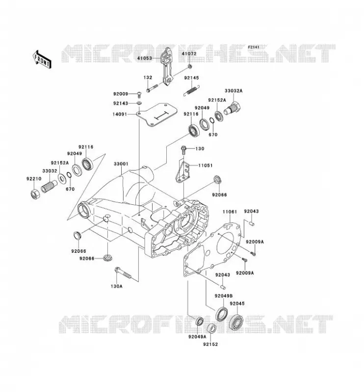 SWINGARM Kawasaki QUAD 650 2014 KVF650 4X4  KVF650DEF